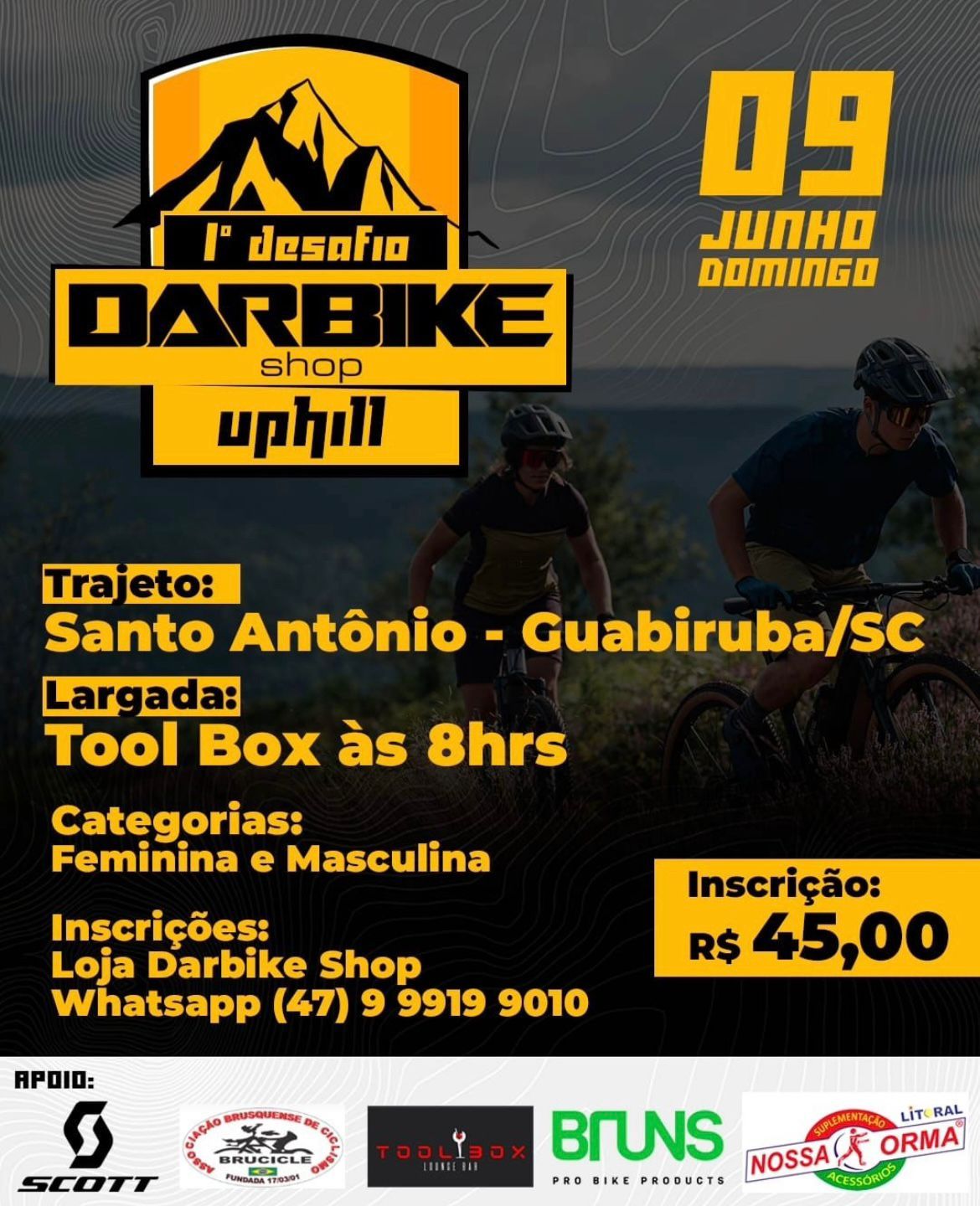 Desafio Darbike Shop Uphill de MTB - 1ª Edição
